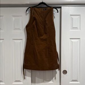 Zara Brown Sleeveless Mini Dress
